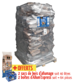 Bûches de bois haute performance WOODSTOCK - Ballot de 2000 dm3 de bois en vrac (30 cm) – Image 2