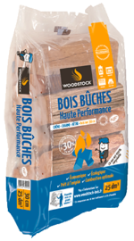 Bûches de bois haute performance WOODSTOCK - Ballot de 2000 dm3 de bois en vrac (30 cm) – Image 4